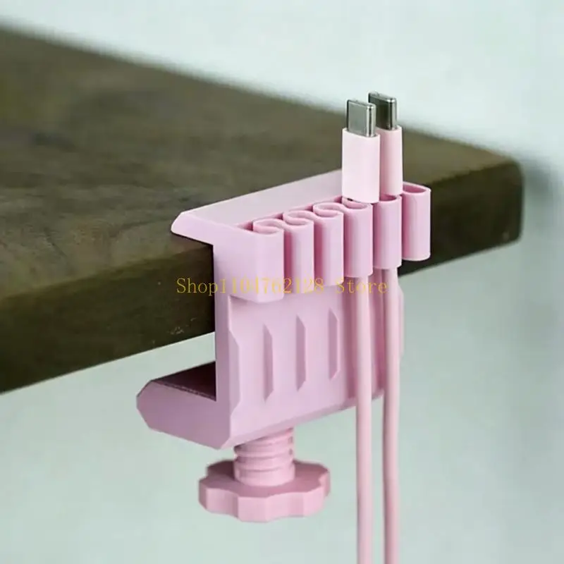5 Slot Clamp Cord Holder for Desks, Compactly Cable Organizers Clip for USB Cords, Music Lines, and Charging Wire best sale