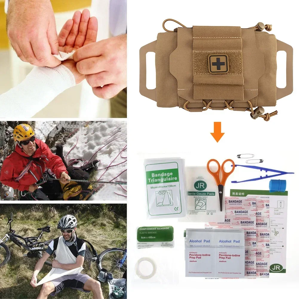 

Tactical Pouch MOLLE Rapid Deployment First-aid Kit Survival Outdoor Hunting Emergency Bag Camping Medical Kit