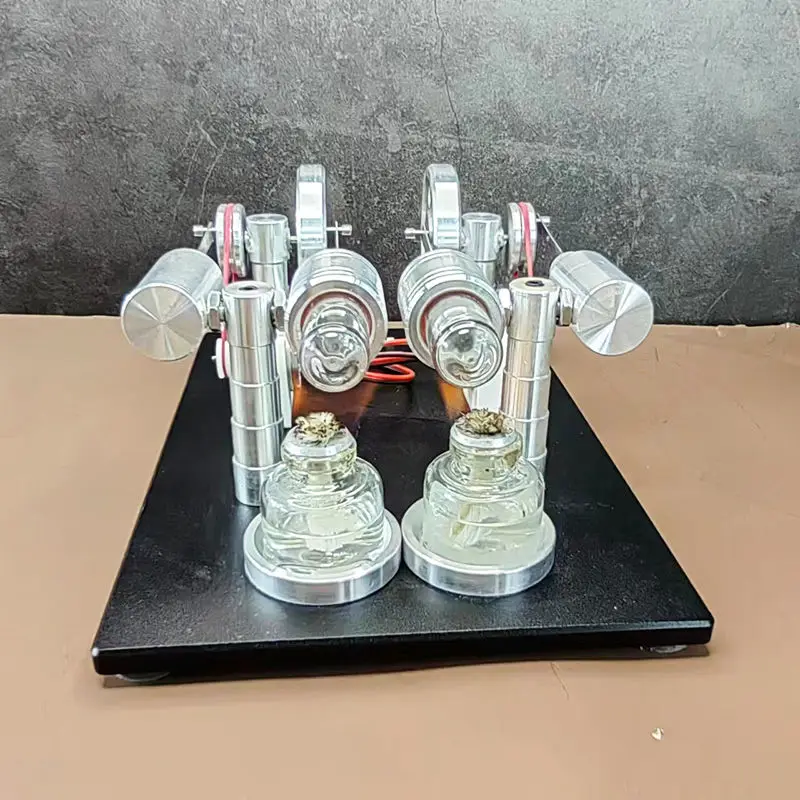 Stirling engine generator model engine mini micro high-power four cylinder scientific experimental mechanical equipment