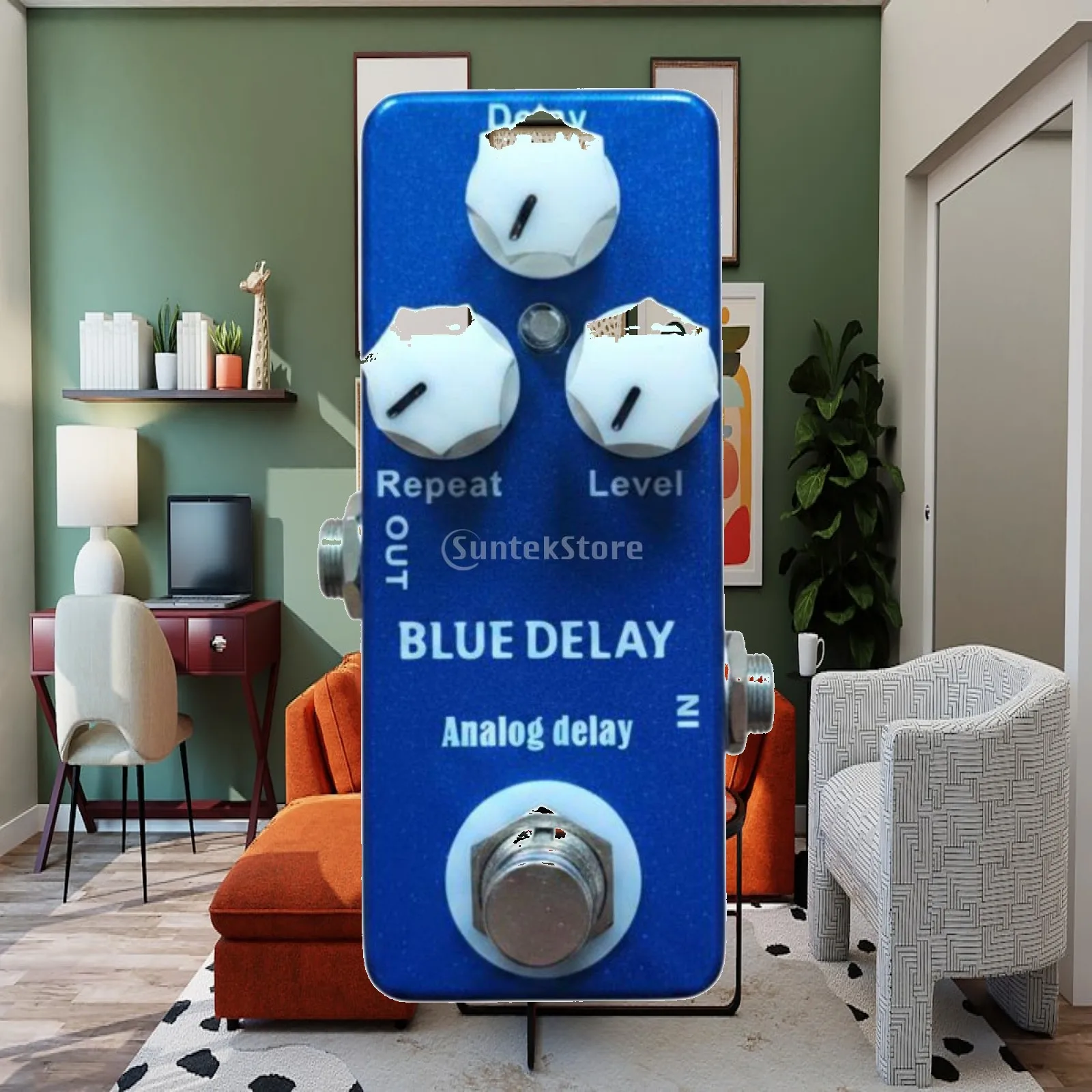 Audio Signal Processor Delay Effect Pedalboard Mini Aluminum Guitar Pedal for Professional Stage
