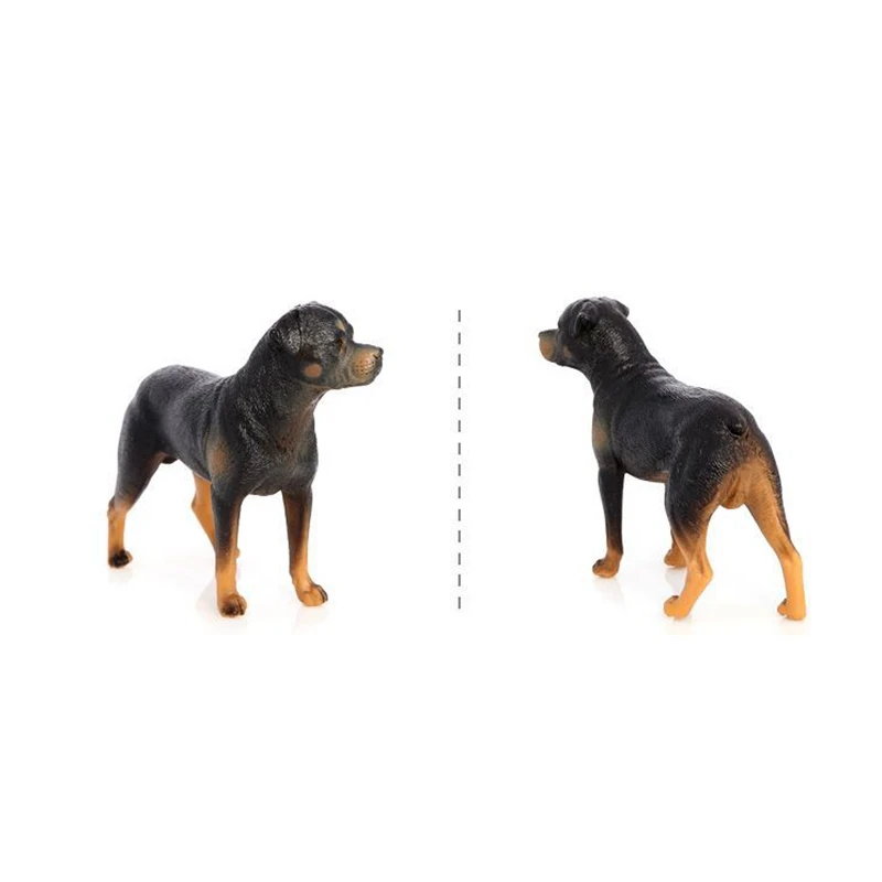 Symulowany model psa Rottweiler dla psa dekoracja na biurko dla szczeniaka ozdoba do domu — zdjęcie 4