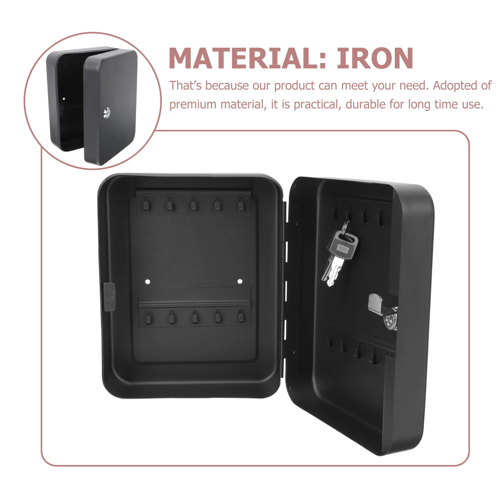 1 комплект, ящик для управления ключами, износостойкий настенный замок для ключей для домашнего офиса, больницы, многослотовый органайзер для безопасности, шкаф