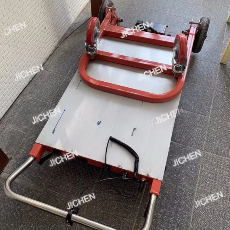 

LYTo-hjulet elektrisk foldbar stålplatform Industriel opbevaring Klatreværktøj 300 kg belastningskapacitet Mobil