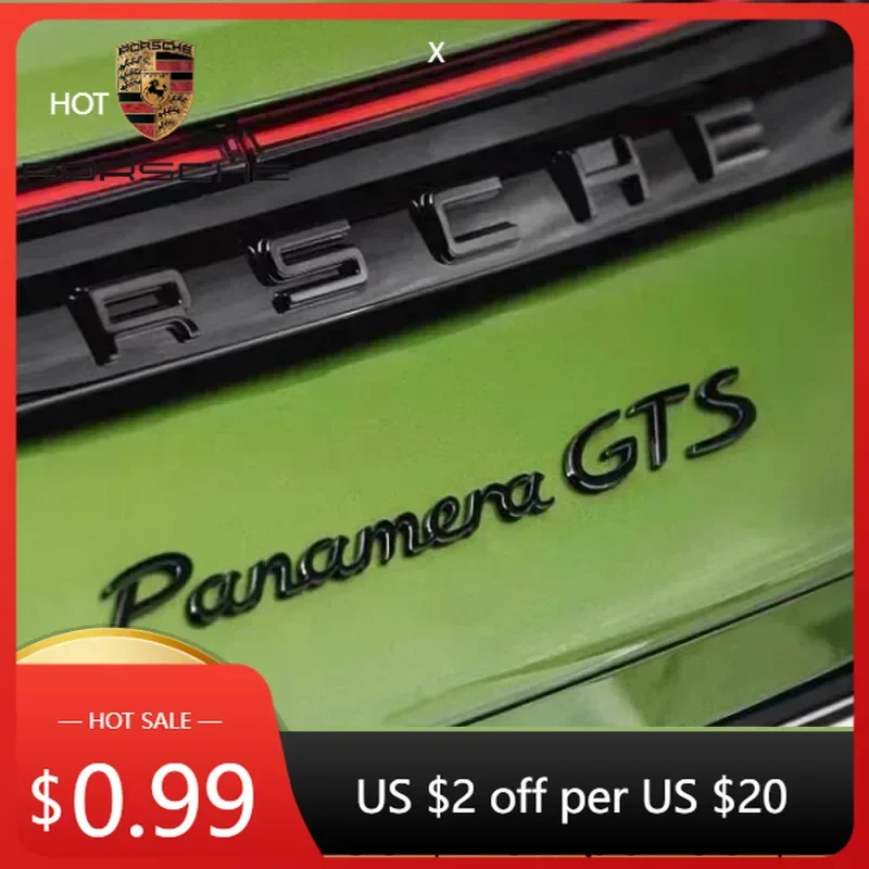 

Car Sticker For Porsche 3D ABS Car Rear Trunk Emblem Creative Decoration Sticker Letters Logo For Porsche Turbo/GTS/Macan/Paname
