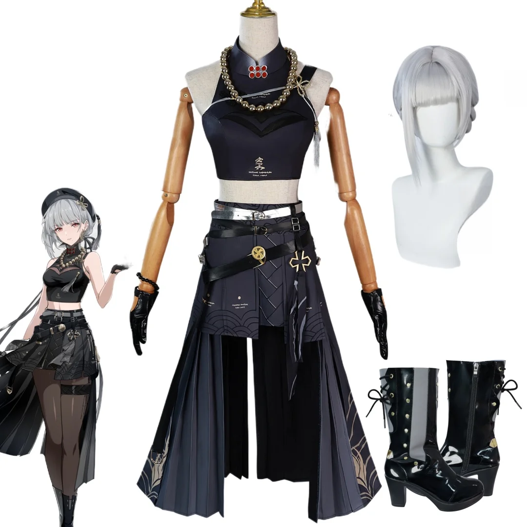 

Anime Wuthering Waves Sanhua Cosplay Costume Wig