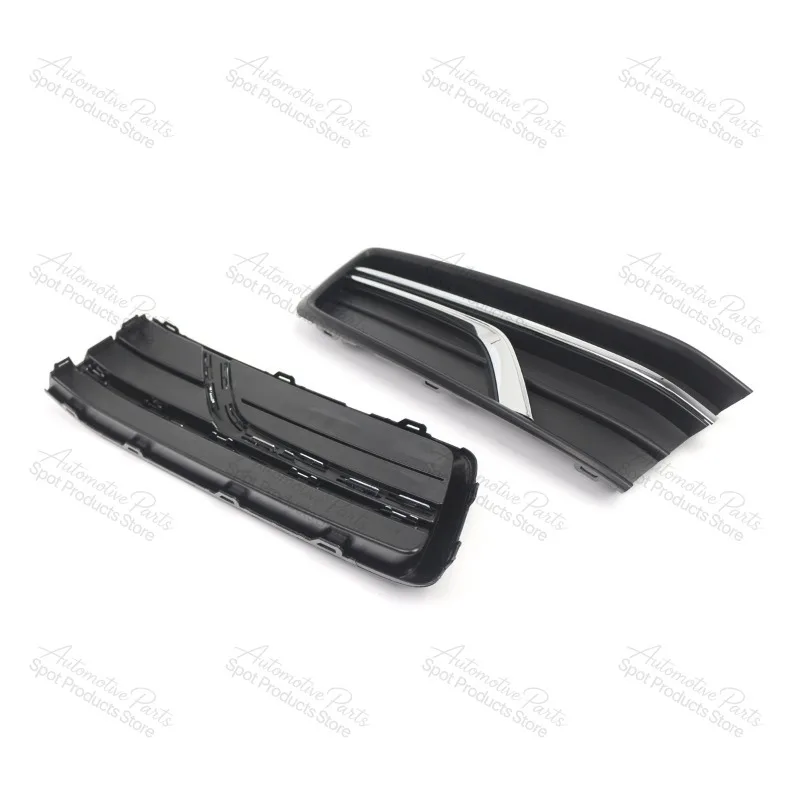 Front Bumper Lower Grille Fog Light Cover Suitable for Passat B8 US Spec 2016-2018 Car Mesh Grill Frame