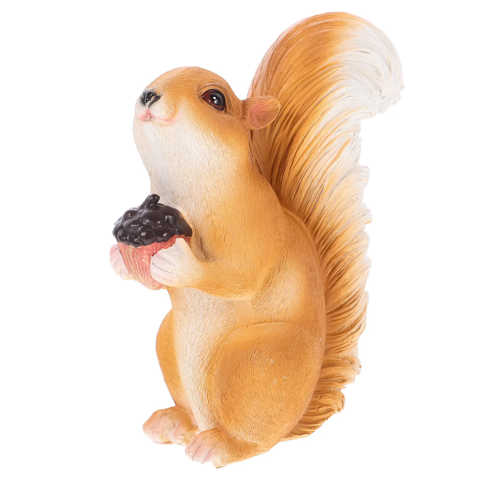 

Набор из 1 шт. реалистичной фигурки белки из смолы, скульптура дикого животного для декора дома и офиса, обучающий инструмент для распознавания дикой природы