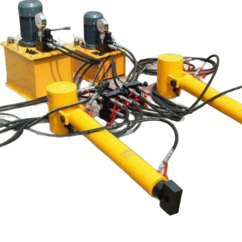 Railway track on-track weight transfer machine, horizontal push-pull hydraulic jack