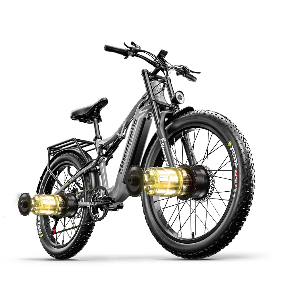 Shengmilo E Bike S600 Elektrofahrrad 26 Zoll E-Mountainbike Herren E-Bike 2000W Adults elektro