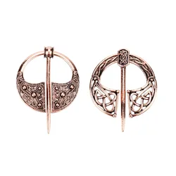 Viking Ireland Bronze Brooch Cloak Pin Medieval Scarves Shawls Lapel Pin Unisex Clothes Decoration Gifts