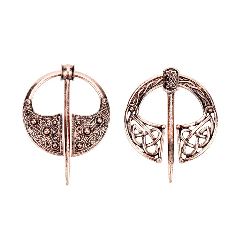 Viking Ireland Bronze Brooch Cloak Pin Medieval Scarves Shawls Lapel Pin Unisex Clothes Decoration Gifts