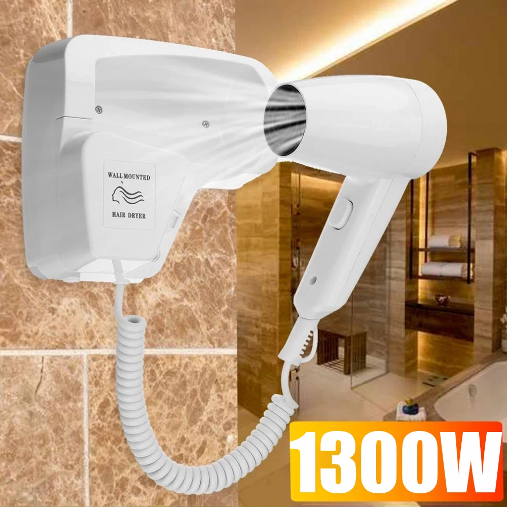 1300W Wand-montiert Haar Trockner für Hotel Negative Ionen Gebläse Starke Wind Bad Wc Homestay Haartrockner Haushalt Trocknen werkzeug