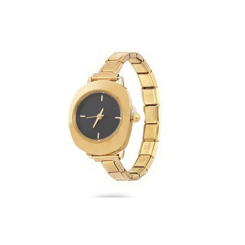 Unique Retro Leopard Pattern Ladies Module Quartz Watch DIY Adjustable Metal Band Fashion Daily Match Female Watch