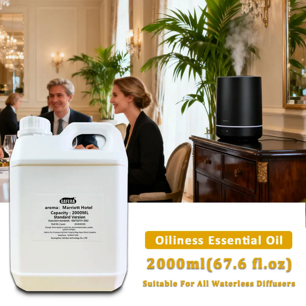 GAFERA 2000ml (67.6 fl.oz) Marriott Hotel Essential Oils - For All Waterless Diffuser, Mall Diffuser Replenish Aromatherapy Oil