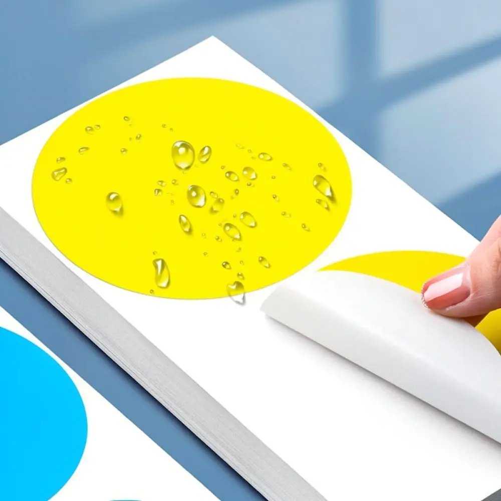 Large Round Adhesive Stickers Colorful Dot Labels Removable Marking Stationery For Fanzhuan School Office Document Storage