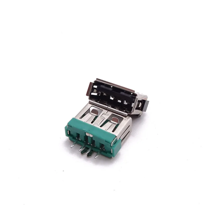 For USB 2.0 female seat vertical usb female seat short body 10.0 straight plug 180 degrees unilateral