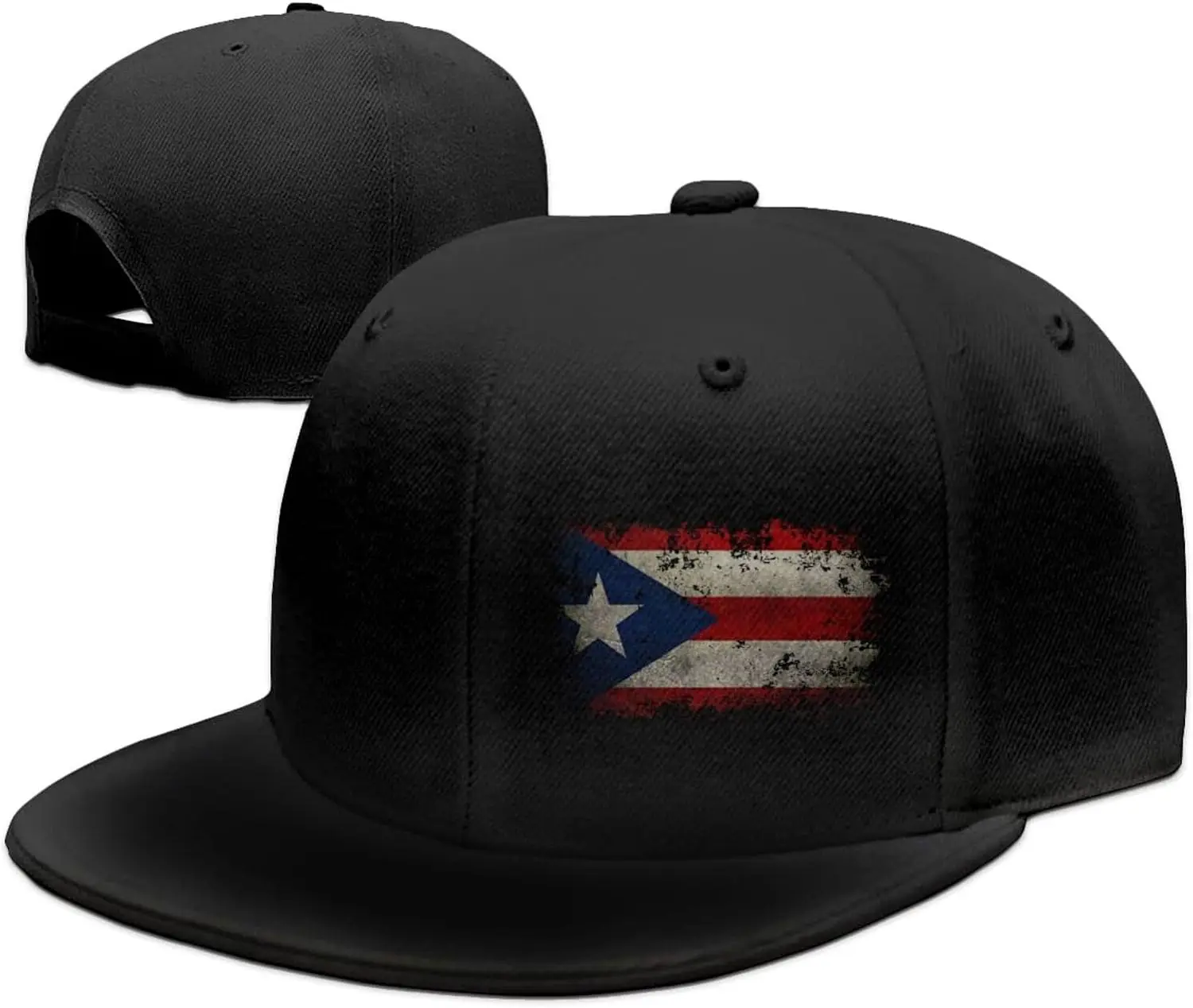 Puerto Rico Flag Snapback Hats for Men Baseball Cap Adjustable Flat Bill Trucker Dad Gift,Husband,Boy Friend,Brother,Uncle