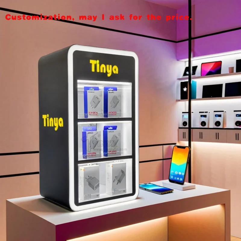 

Custom.Tinya Светодиодный индивидуальный акриловый дисплей, акриловая витрина, магазин, дымовой магазин, акриловая витрина