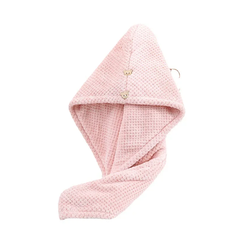 CANBOUN Cuffia per capelli asciutti Cuffia da doccia da donna Asciugatura rapida Forte assorbimento d'acqua Addensato Sauna Capelli Asciugamano per capelli asciutti