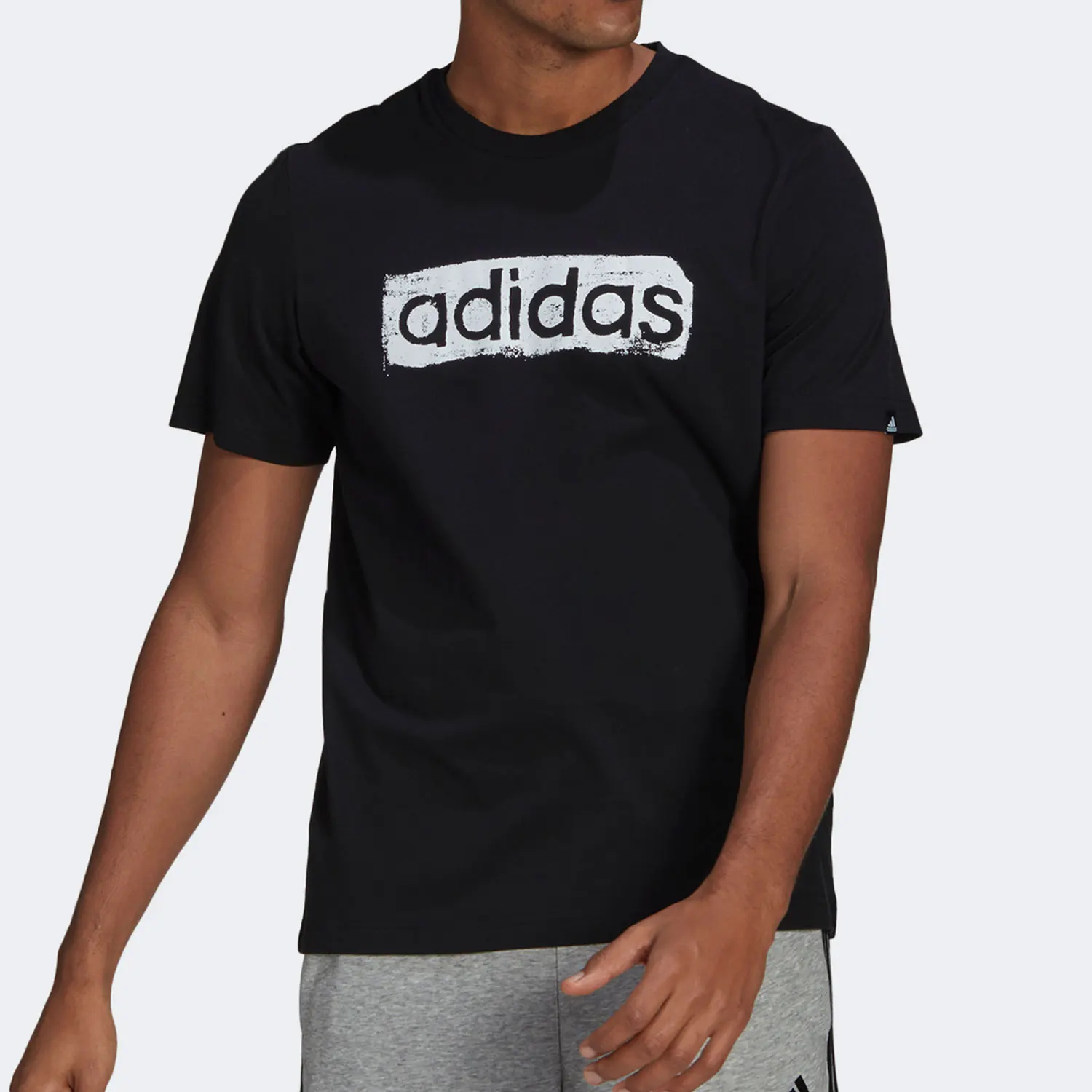 Adidas genuine new men's sports and leisure breathable round neck short sleeved T-shirt GL3034