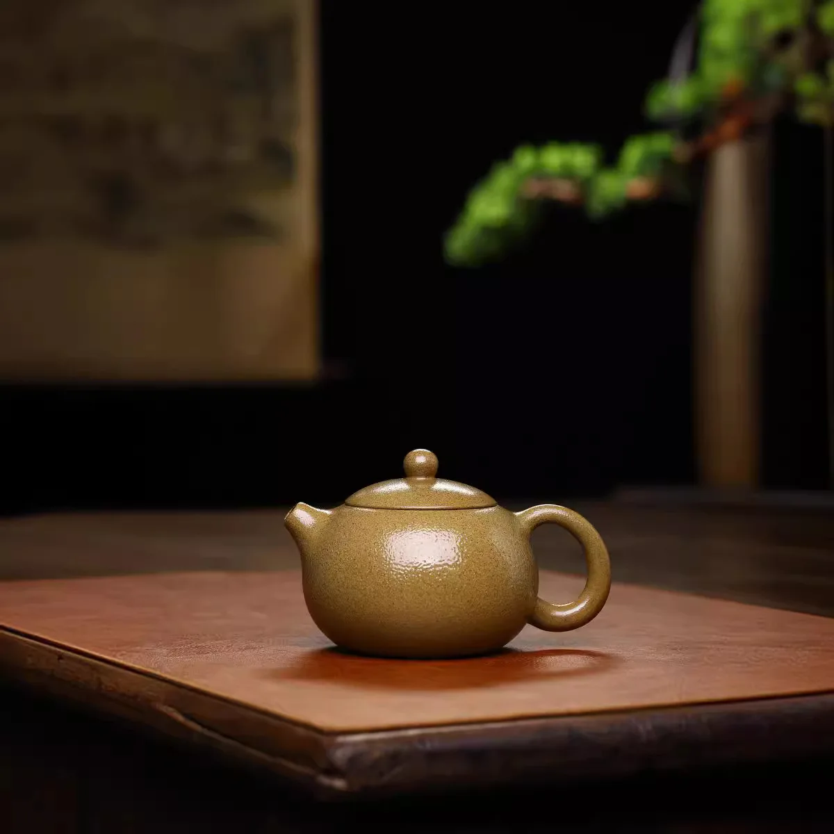 280cc Yixing purple clay teapot handmade raw ore section mud high temperature West Shi kiln to wood burning household tea pot