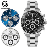 Watchdives WD16500 39mm Vintage Quartz Watch VK63 Movement BGW9 Luminous Wristwatch 100m Waterproof Sapphire Crystal Men Watches