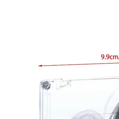 ブランクテープオーディオレコーダー、標準カセット、45/60/90分の磁気テープ、クリアな収納ボックス付き。