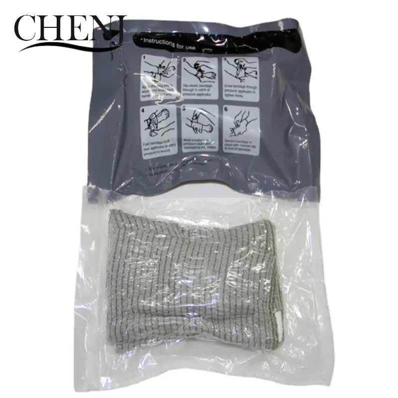 Rhino Rescue 6/8inch Israeli Bandage Wound Dressing Emergency Compression For Battle Dressing First Aid IFAK Trauma Military