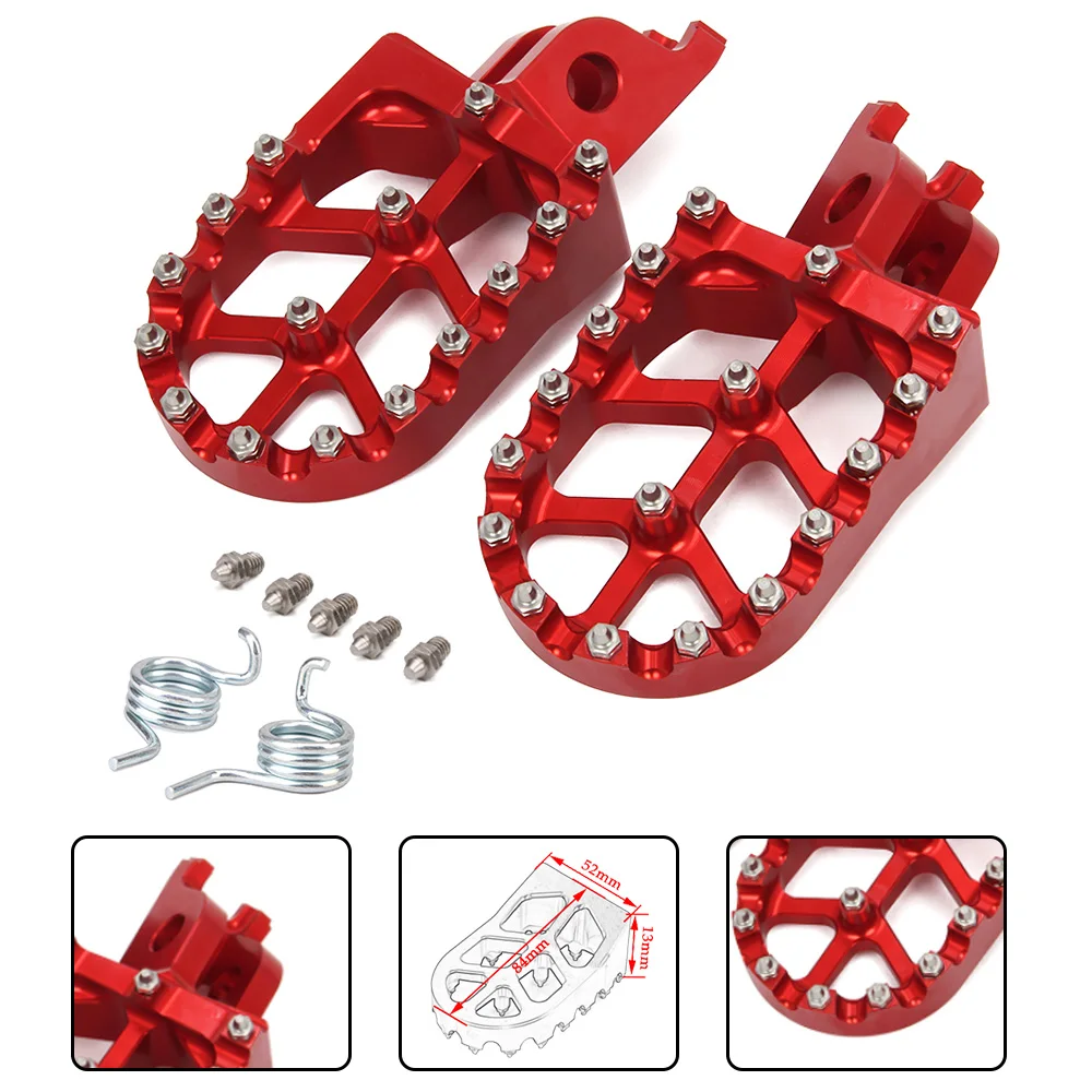 Pedaleiras e Apoios de Pé Elétricos para Motos Off-Road KAWASAKI KX250 KX450 KX250F HONDA CRF 125 250R 300L 450XL