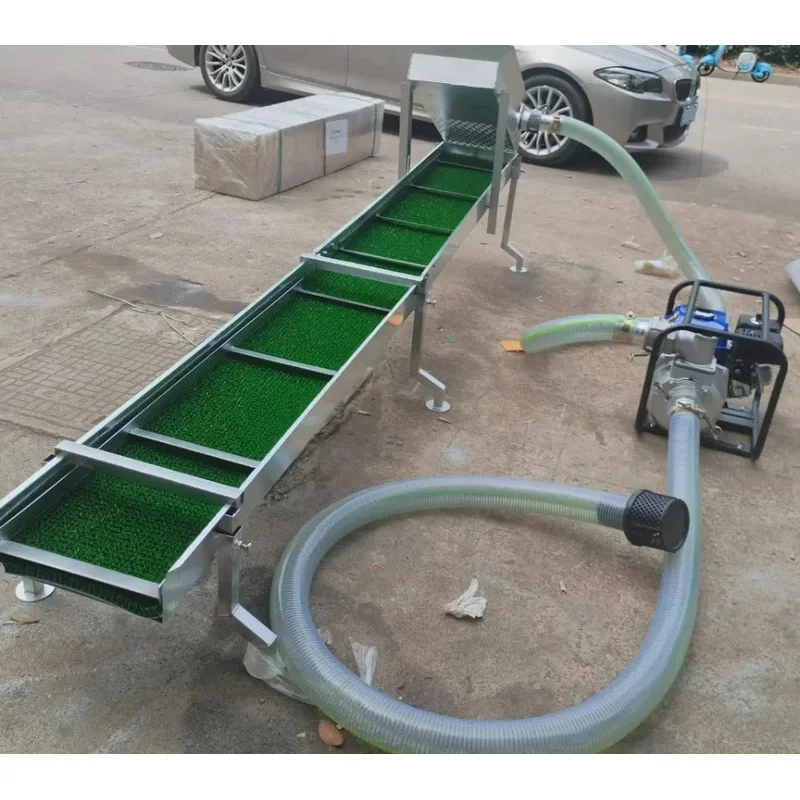 

Portable Folding Gold Sluice Box Vibration Sorting Mining Tools Outdoor Gold Prospecting Recovery Device