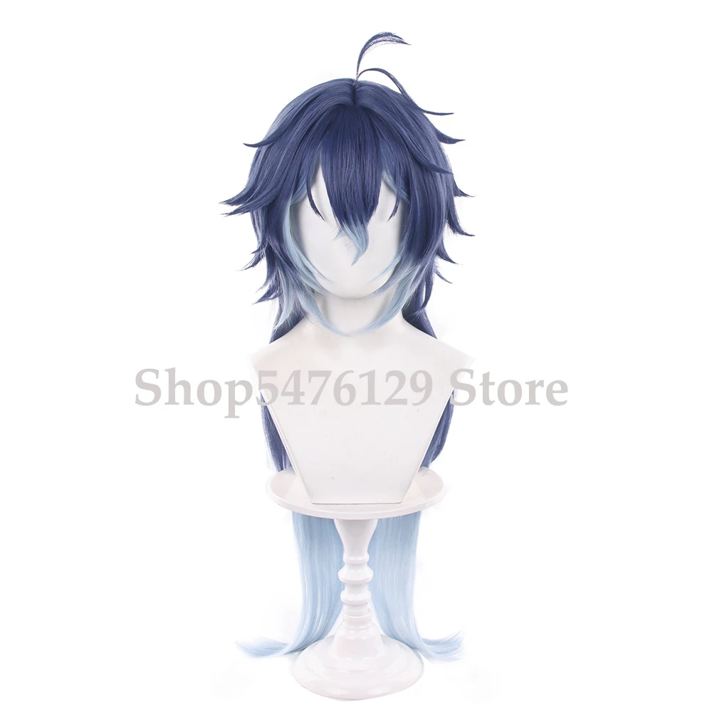 Flins Cosplay Wig Kyryll Chudomirovich Flins 85cm Blue Gradient Wig Heat Resistant Synthetic Halloween Carnival Party Theme Wigs