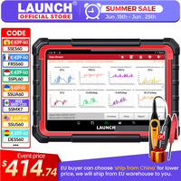 LAUNCH X431 PRO ELITE 8' inch Car Diagnostic Tools Auto OBD OBD2 Scanner CAN FD/DOIP ECU Coding Bi-Directional PK CRP919E BT