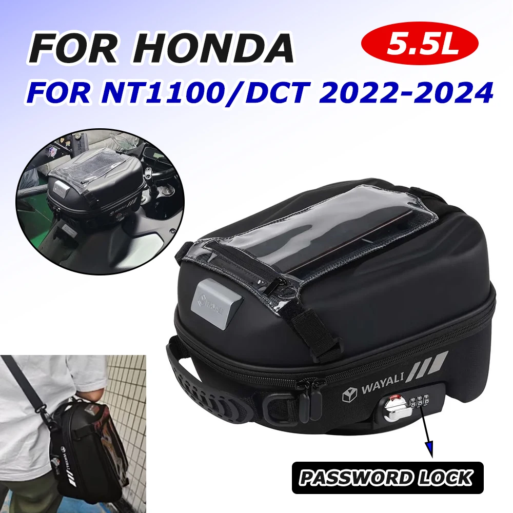 Motorcycle Tank Bag For HONDA NT1100 DCT NT 1100 NT 2022 2023 2024 Waterproof Luggage Tanklock Navigation Racing Bag Backpack