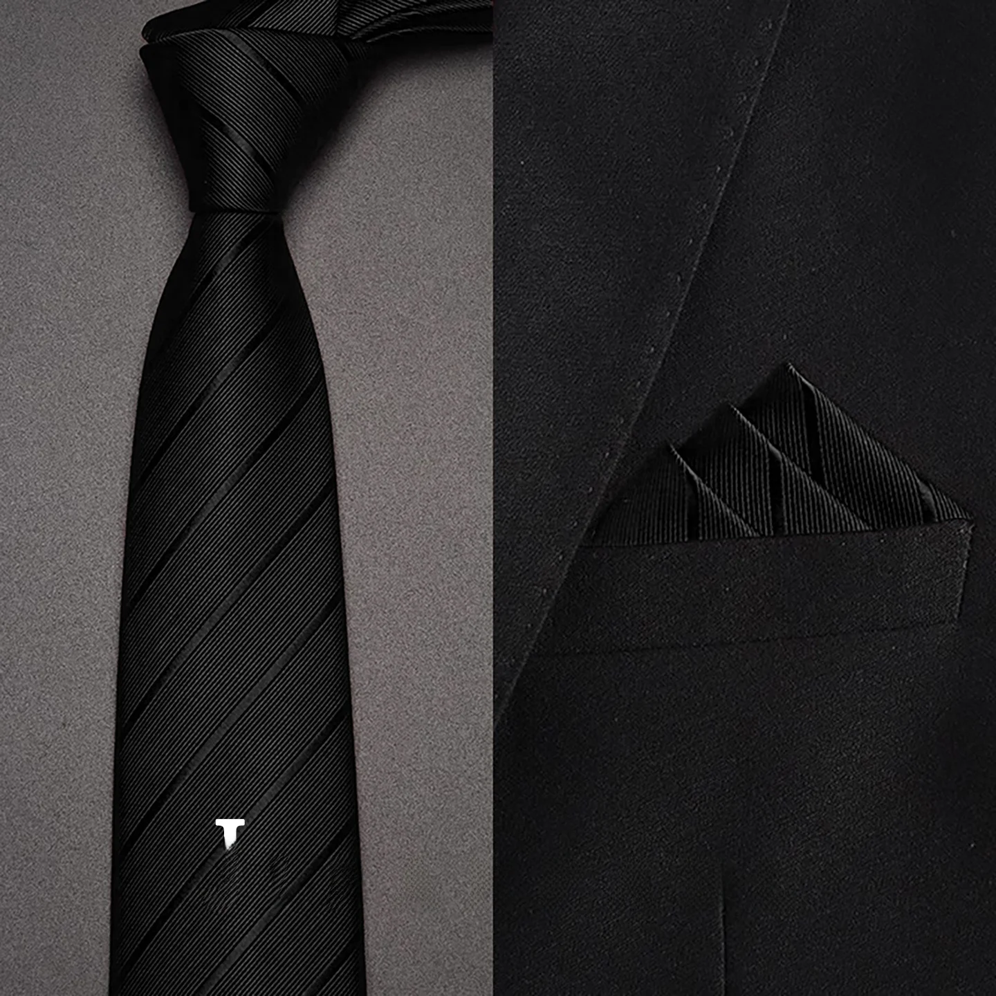 gravata-preta-masculina-sem-laco-com-ziper-para-negocios-casamento-noivo-escritorio-camisa-social-de-alta-qualidade-em-po