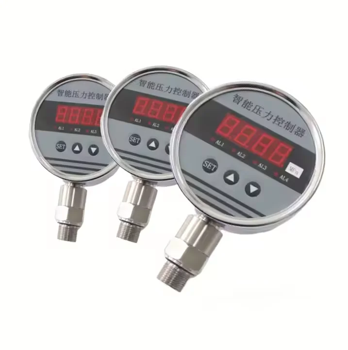 

2025 Hot Sale Stainless Steel Shockproof Display Pressure Gauge Vacuum Water Gas Pressure Switch Controller