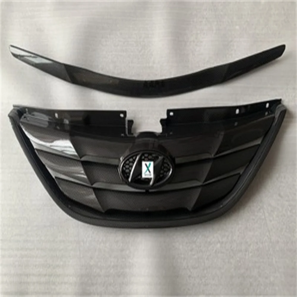 High Quality Carbon Fiber Car Front Racing Grill Grille Fit For Hyundai SONATA 8 2011-2014 Accessories