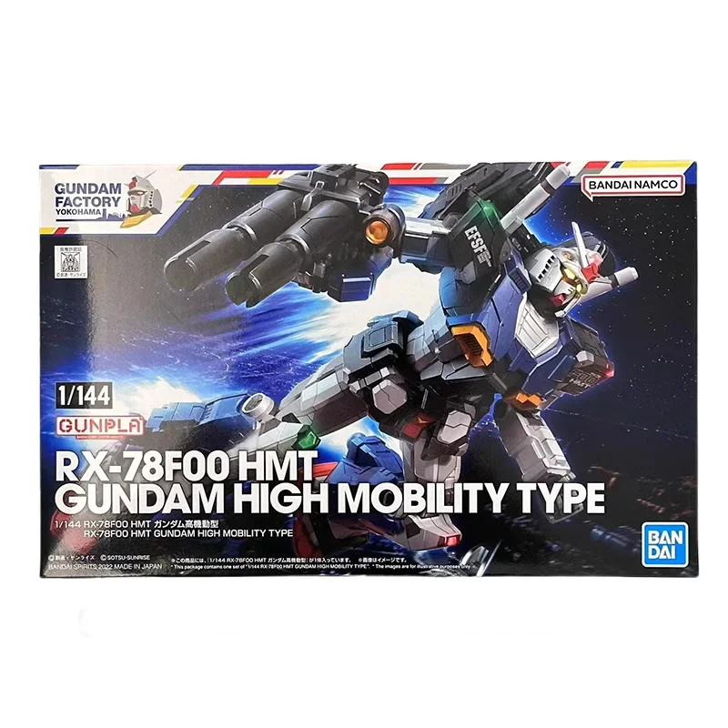 Latest Original Genuine Yokohama Limited 1/144 RX-78 F00 HMT Gundam High Mobility Tybe Bandai Anime Model Toys Action Gifts