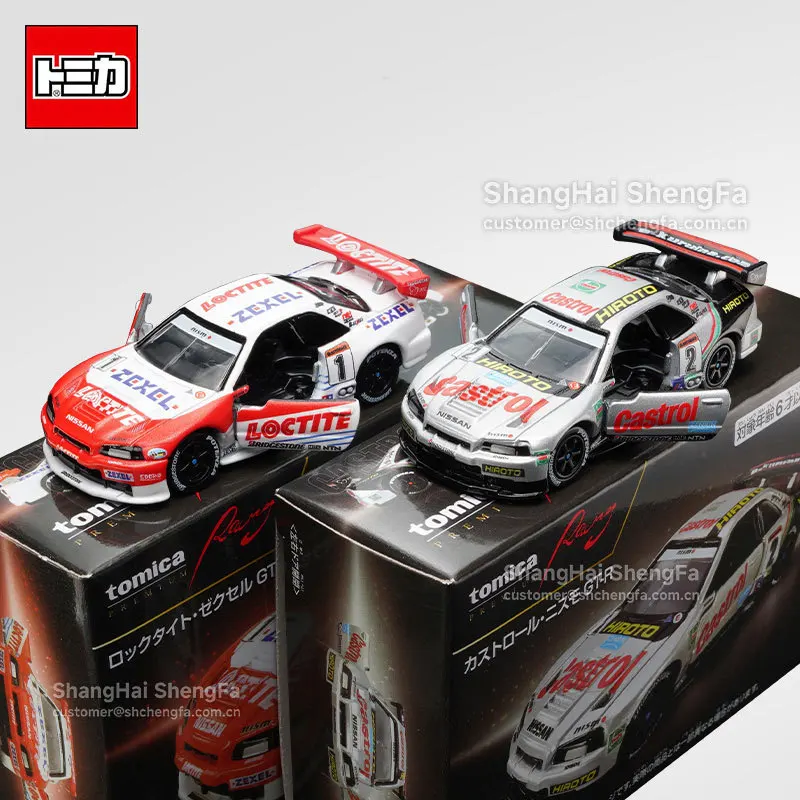 

Tomica Cars Toys For Boys Holiday Gifts TOMY Domeka Flagship TPR Nissan GT-R R34 Racing Alloy Car Model Collection Car Model Toy