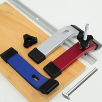 1PC T-Track Hold Down Clamp Woodworking Chute Rail Table Saw Clamps T Track Clamps Aluminum Alloy Router Clamp