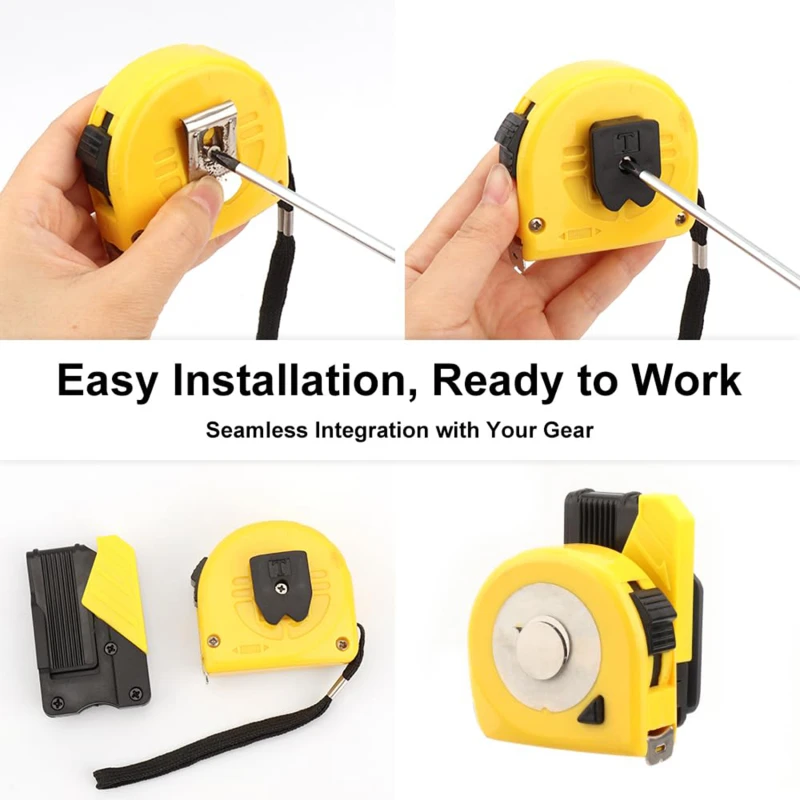 Imagem -04 - New High Quality Tool Buckle Electric Drill Tape Electric Wrench Hammer Hanger Holder For Belt Tape Measure 2024