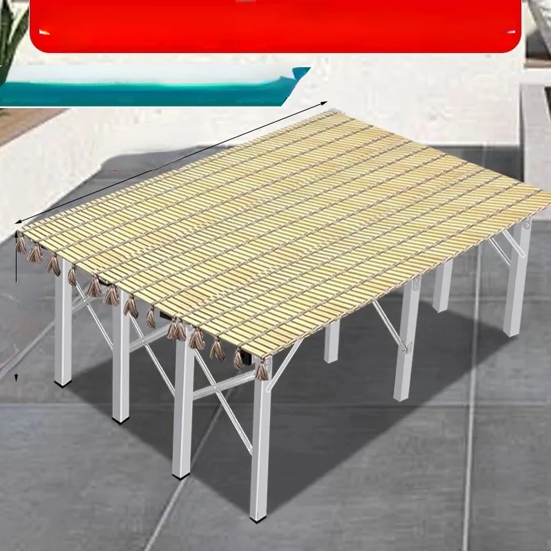 Putting shelves Portable retractable folding bamboo mats Setting up stalls Table equipment Night market booth racks