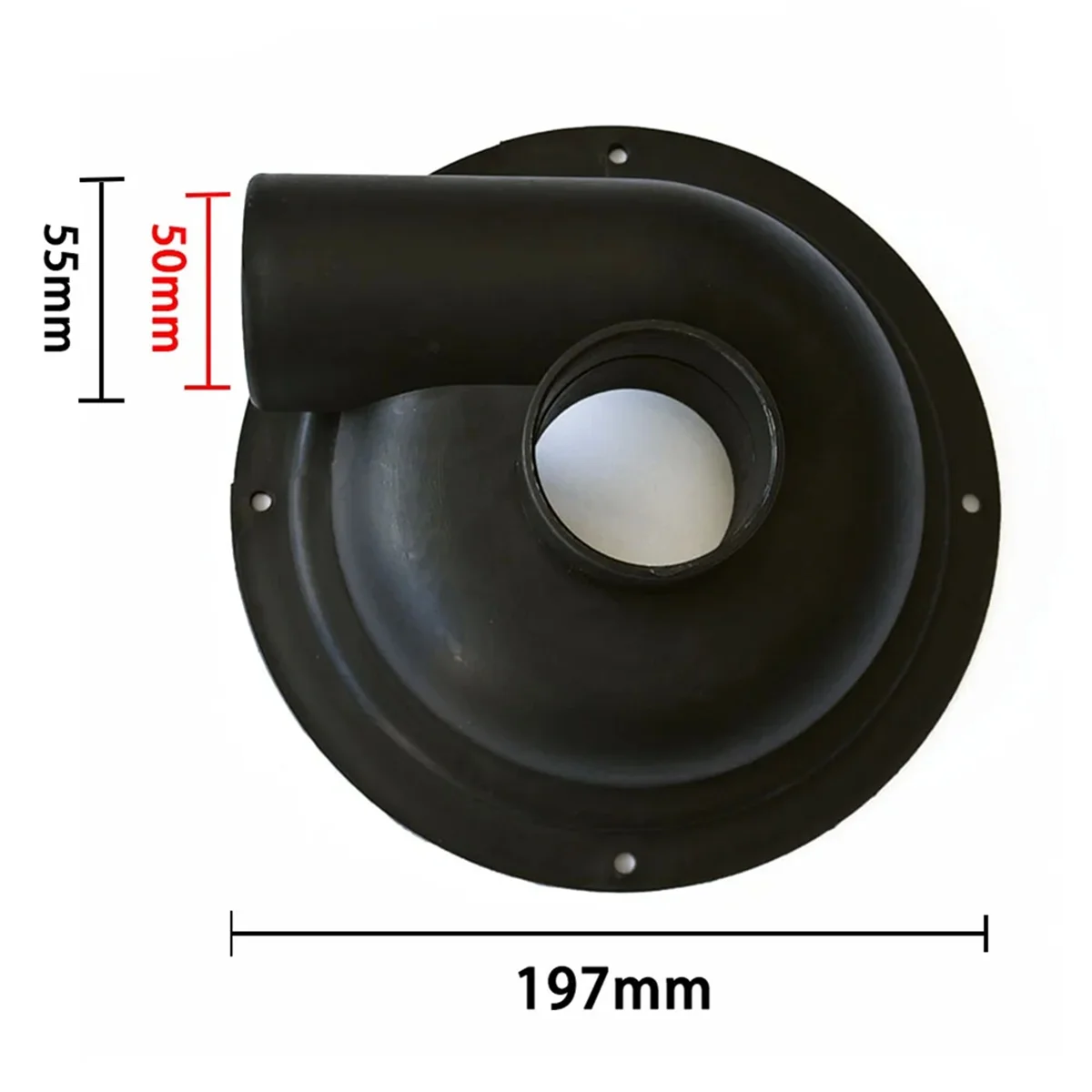 Couvercle Imagone pour Aspirateur, Collecteur de Poussière, Filtre, Mathiateur de Poussière, (Couvercle Noir-Pas de Coude)