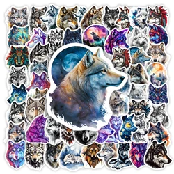 Cool Wolf Art Stickers Kids Aesthetic DIY Gift Toy Waterproof Decal for Scrapbook Junk Journals Laptop Luggage Bottle Decorative