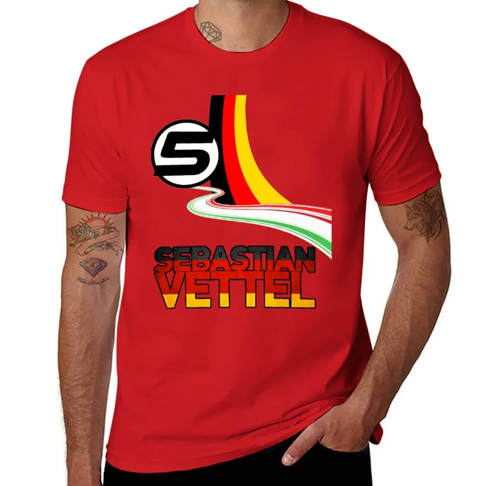 

New Sebastian Vettel - 5 - Germany T-Shirt custom t shirts anime designer t shirt men