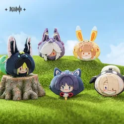 [Genuine] Game Genshin Impact Teyvat Zoo Plush Cartoon Pendant Anime Cosplay Wriothesley Tighnari Wanderer Soft Accessories Gift