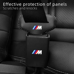 Car Seat Belt Protector Base Leather with Buckle Protection For BMW X1 X2 X3 X4 X5 X6 X7 G20 G30 6GT E46 E90 E30 E53 F31 F40