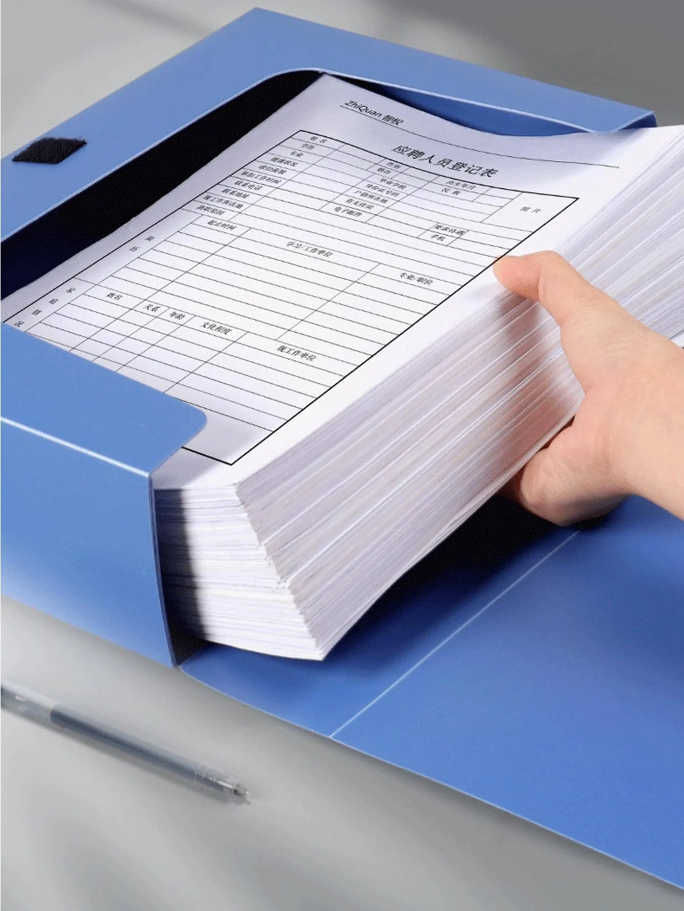 10 thickened A4 File box Office supplies 2/3.5/5.5/7.5CM plastic file box File bag File book folder file box