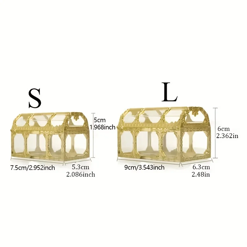 صندوق كنز القراصنة بغطاء ، صندوق تخزين العملات والأحجار الكريمة والمجوهرات ، تخزين الطعام والحلوى والشوكولاتة ، هدية عيد الميلاد والعام الجديد ، 1 * *