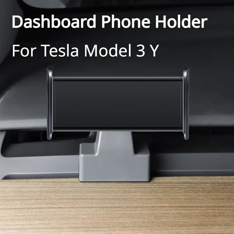 For Tesla Model 3 Y Dashboard Phone Holder Claw Mobile Phone Mount Tablet PC Car Bracket Electric Phone Holder Traceless Base