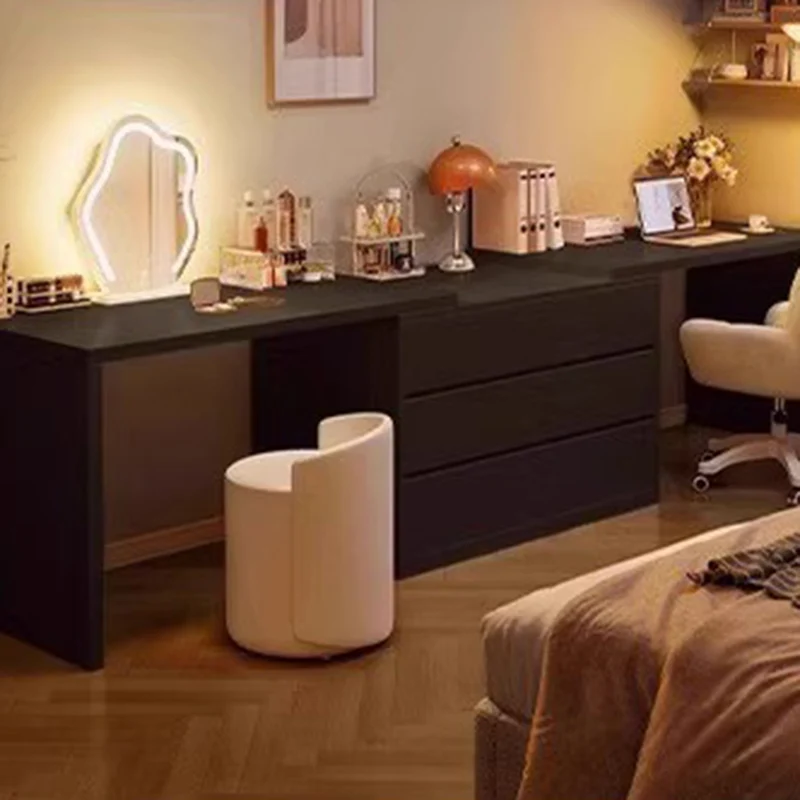 

Design Modern Living Room Vanity Table Bedroom Makeup Mirror Cabinet Dressing Table Study Bedside Penteadeira Trendy Furniture